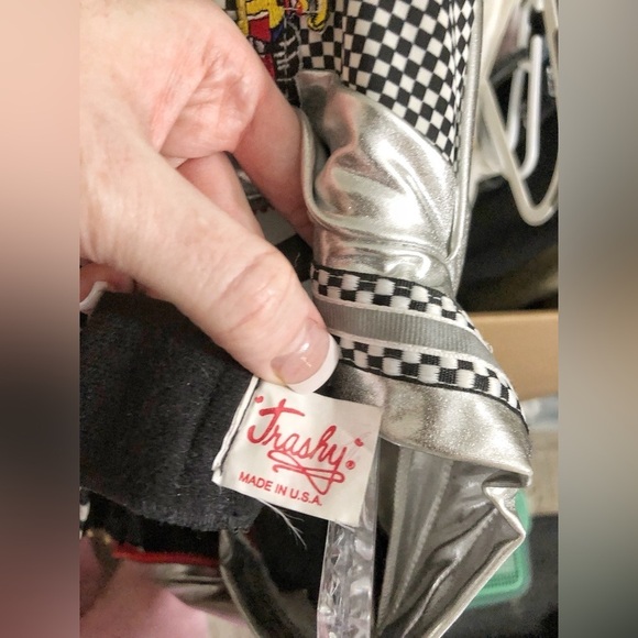 Trashy Lingerie Race Car Driver Costume Silver Small Cosplay Halloween Britney - Picture 12 of 16